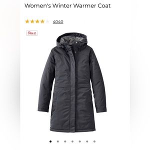 Black L.L.Bean Women’s Winter Warmer Coat
